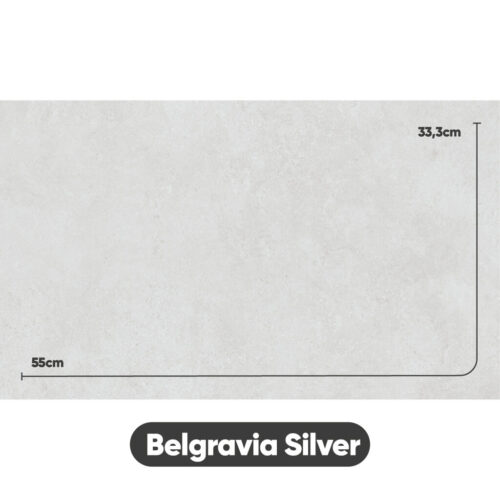 Azulejo Argenta Belgravia Silver Mate 33,3x55
